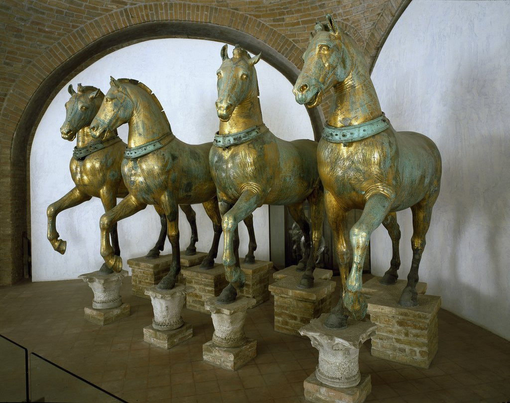 Detail of Bronze Horses of San Marco in Venice by Corbis