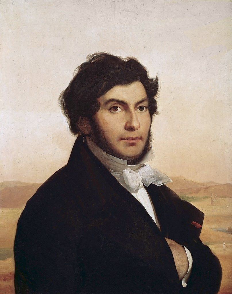 Detail of Portrait of Jean-Francois Champollion by Leon Cogniet