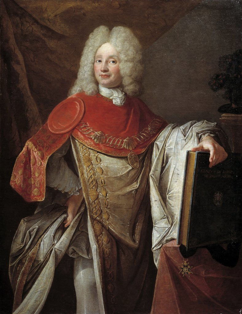 Detail of Portrait of Philippe Joseph Perrotin of Barmond by Anonymous