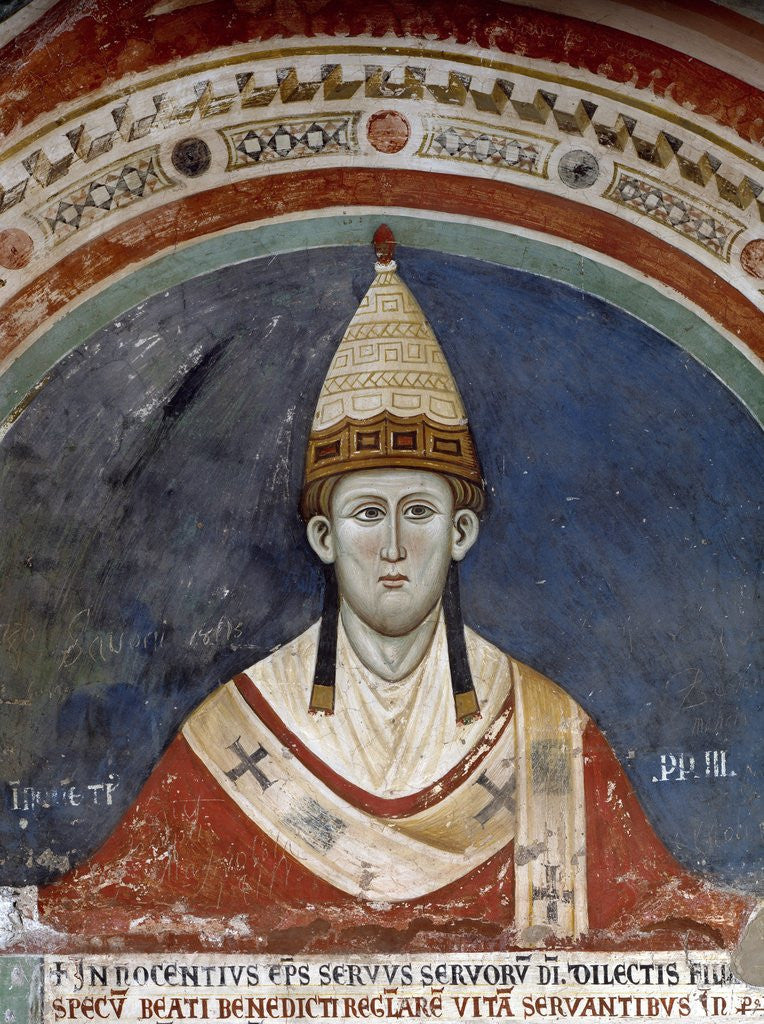 Detail of Portrait of Pope Innocent III by Anonymous