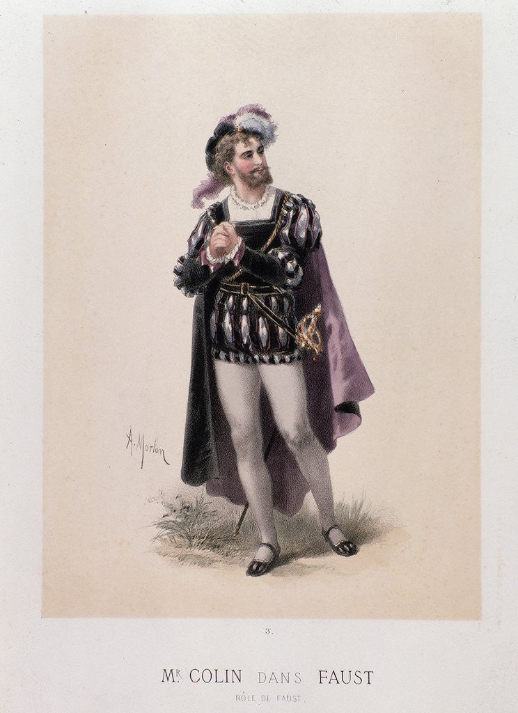 Detail of Portrait of Mr Colin as Faust in 