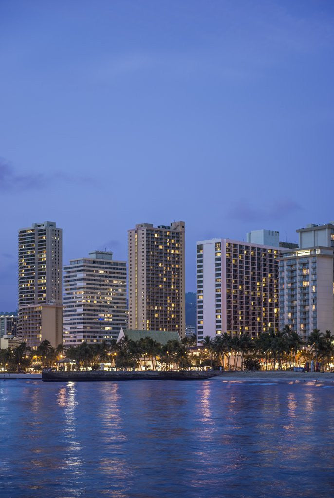 Detail of Twilight Waikiki by Anonymous