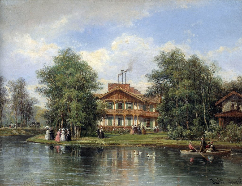 Detail of The Chalet with the Yellow Door in the Bois de Vincennes by Justin Ouvrie