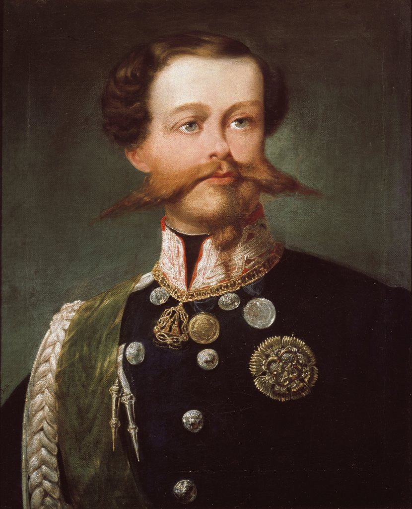 Detail of Portrait of Victor Emmanuel II by Girolamo Induno
