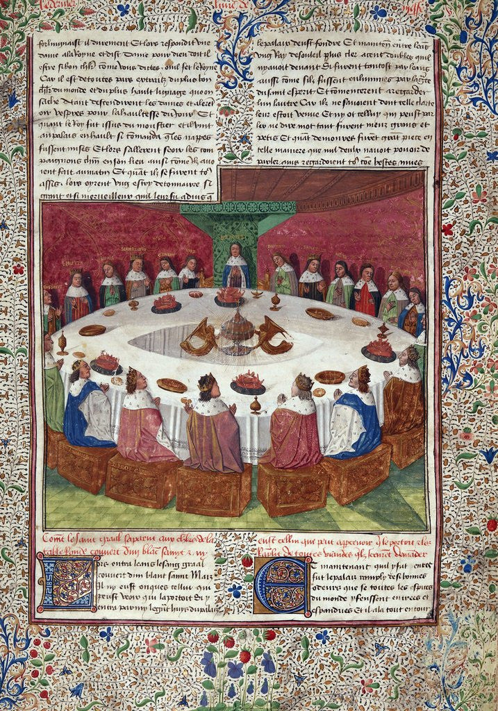 Detail of The King Arthur and The Knights of the Round Table by Corbis