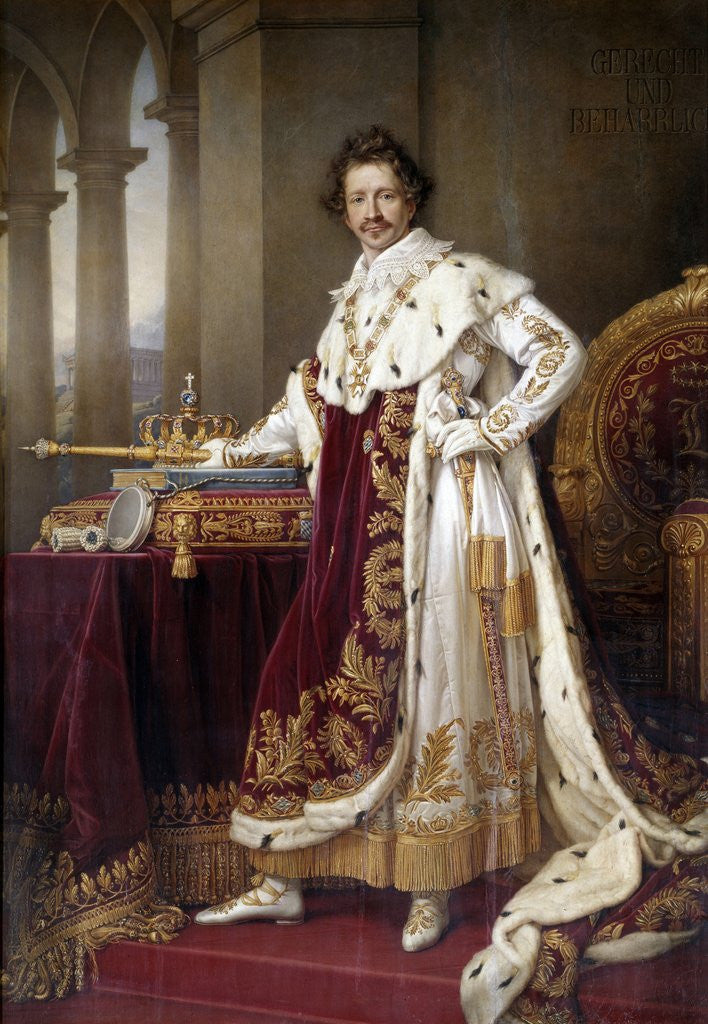 Detail of Portrait of Ludwig I of Bavaria by Joseph Karl Stieler
