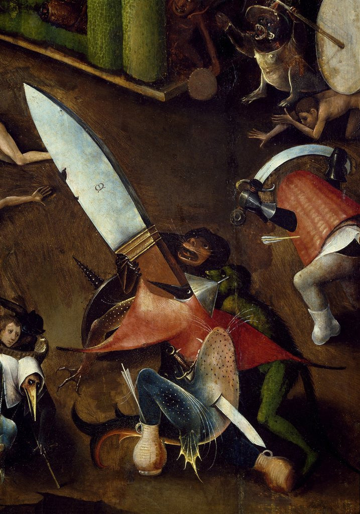 Detail of Detail of Dagger from the Last Judgment by Hieronymus Bosch