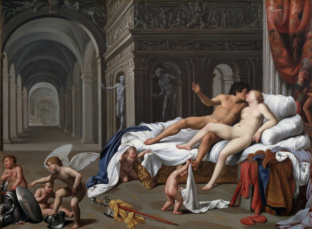 Detail of Venus and Mars by Carlo Saraceni