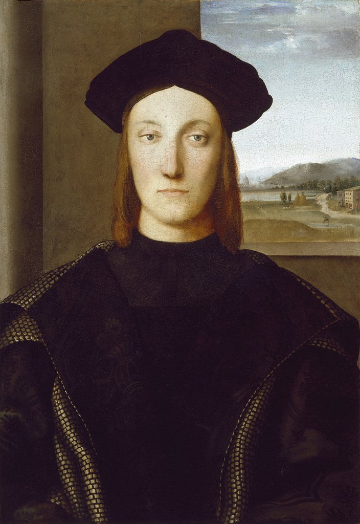 Detail of Portrait of Guidobaldo da Montefeltro by Raphael