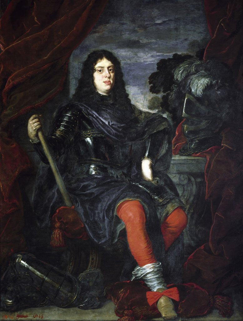 Detail of Portrait of Cosimo III de Medici as a young man by Justus Sustermans