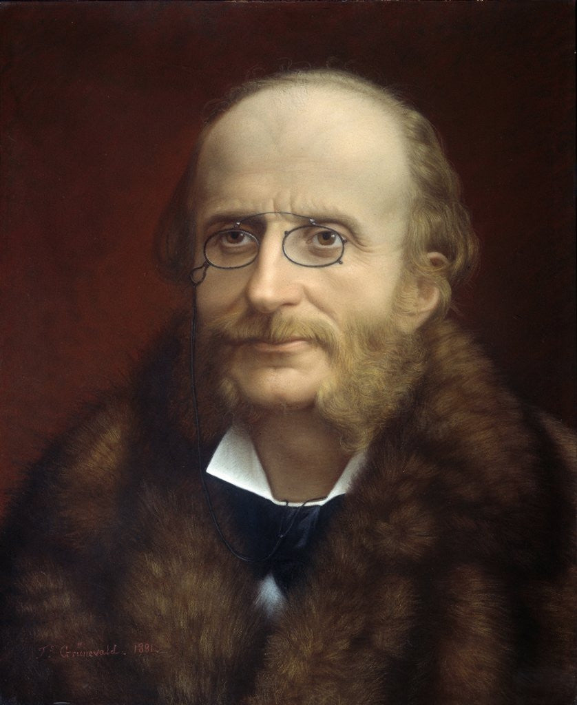 Detail of Portrait of Jacques Offenbach by Grunewald