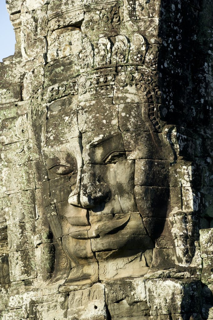 Detail of Bayon Temple in Angkor Thom, Siem Reap, Cambodia by Anonymous