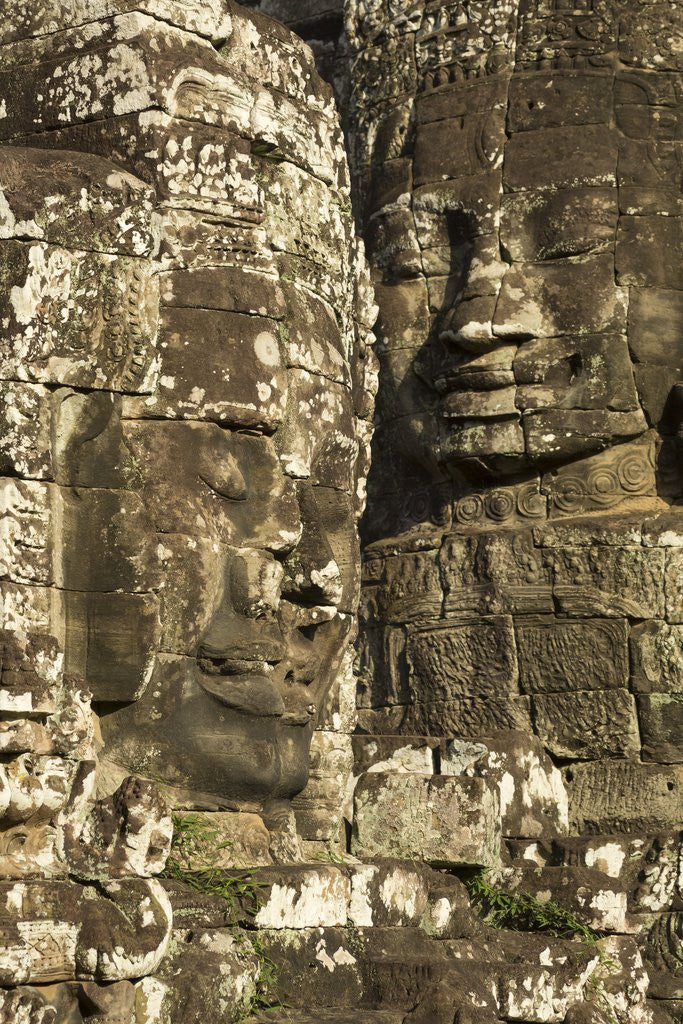 Detail of Bayon Temple in Angkor Thom, Siem Reap, Cambodia by Anonymous