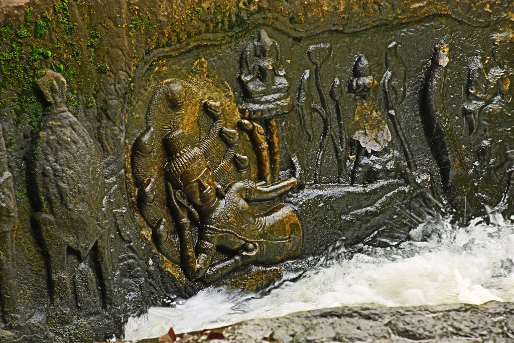 Detail of Kbal Spean (river of thousand lingas), near Angkor Wat, Cambodia by Anonymous