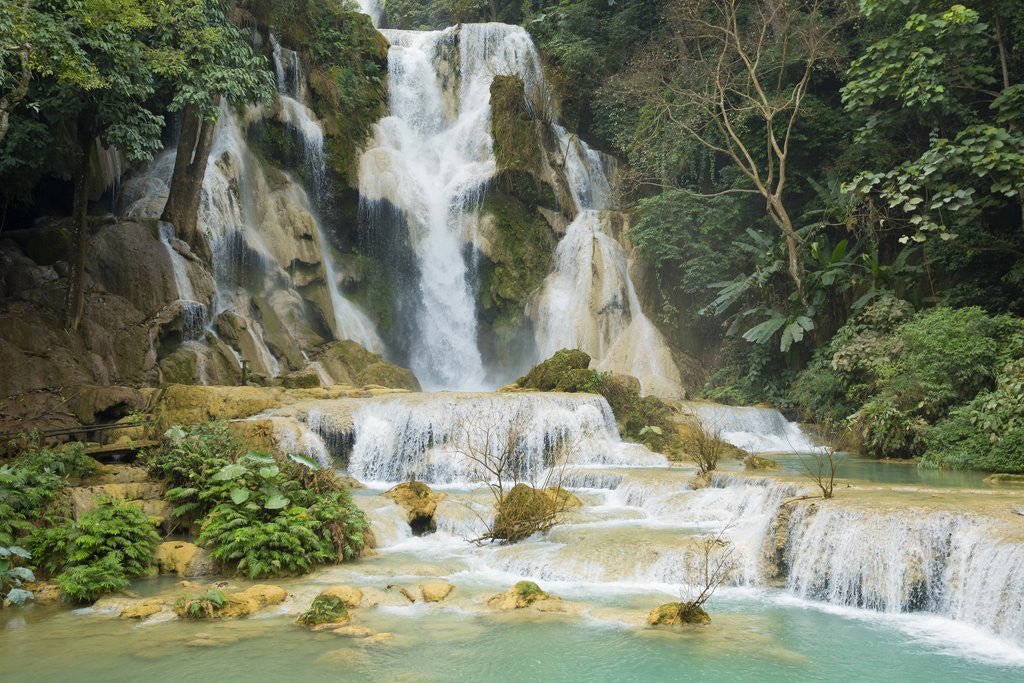 Detail of Kuang Si Waterfall near Luang Prabang, Laos by Anonymous