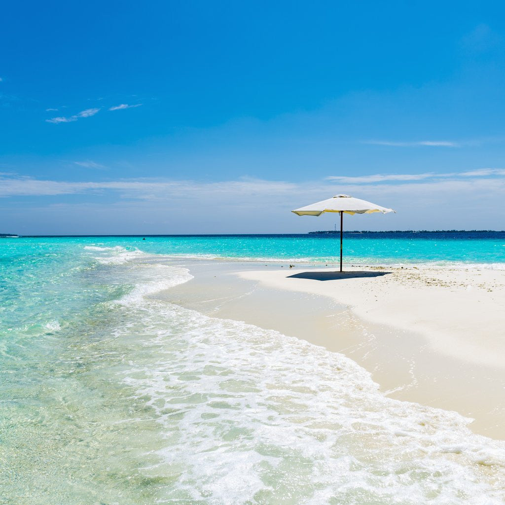 Detail of Beach Umbrella in The Maldives by Anonymous