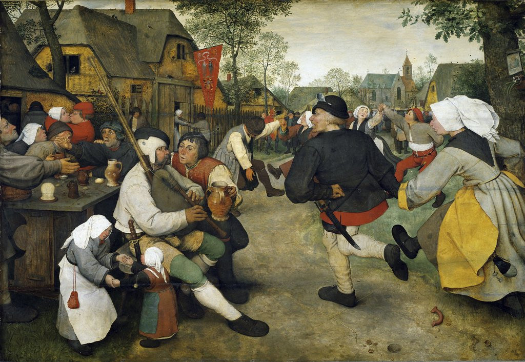 Detail of Peasant Dance by Pieter Brueghel the Elder