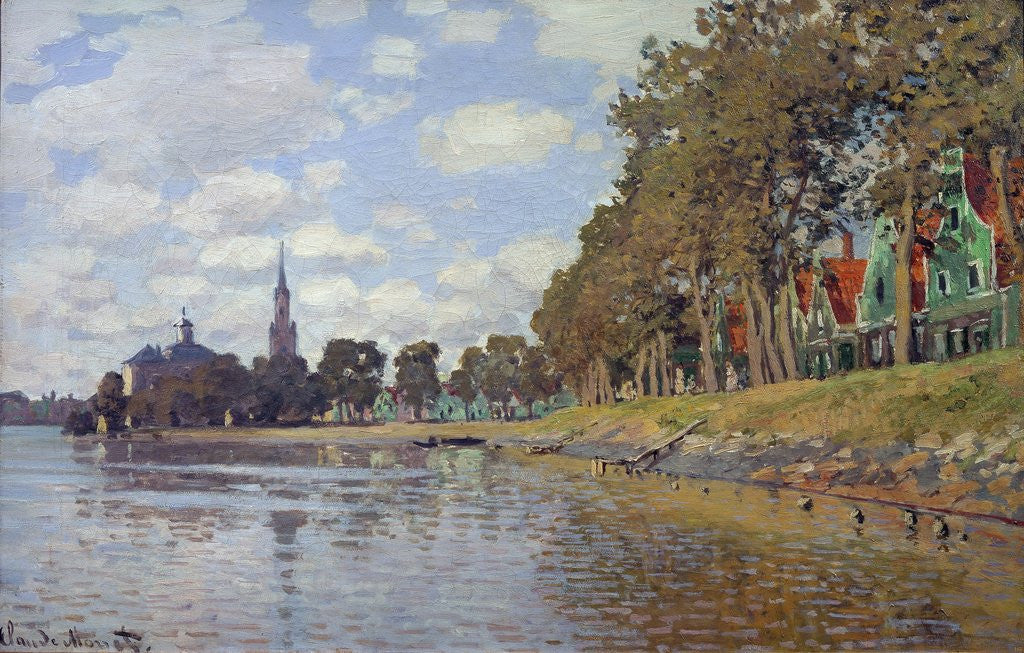 Detail of Zaandam (Holland) by Claude Monet