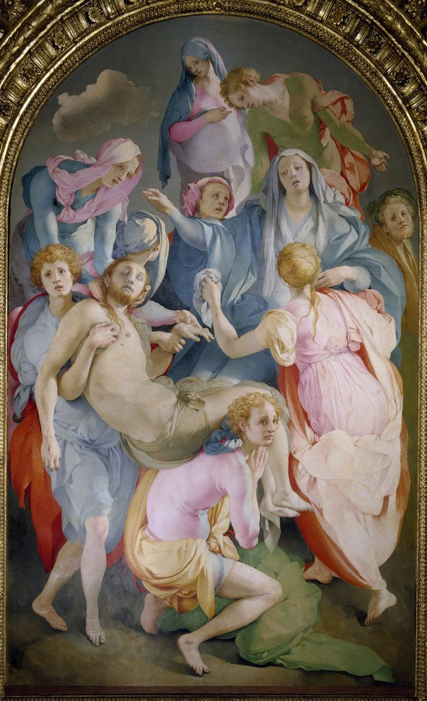 Detail of The Deposition of Christ by Jacopo Pontormo