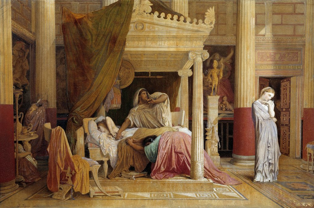 Detail of The Disease of Antiochus by Jean Auguste Dominique Ingres