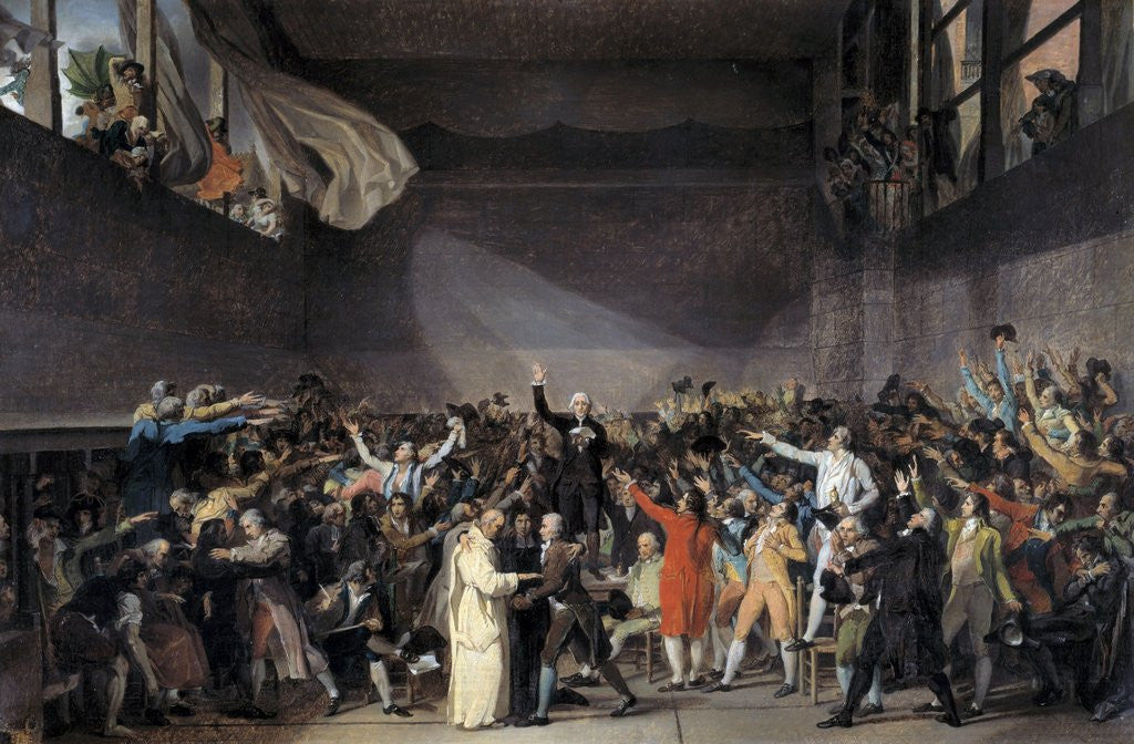 Detail of The Tennis Court Oath (Jeu de paume Oath), 20th June 1789 by Anonymous