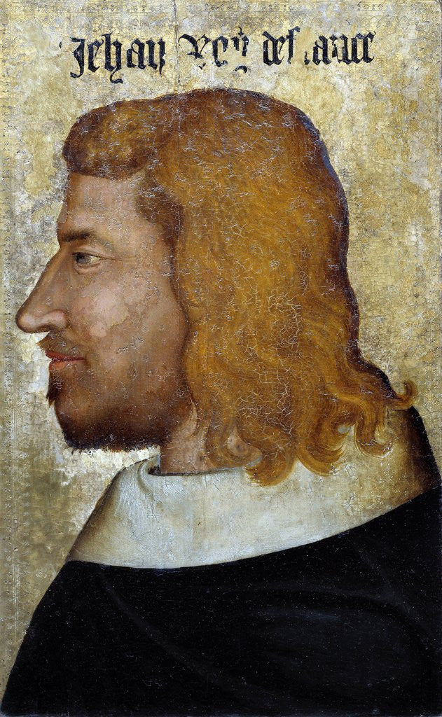 Detail of Portrait of John II the Good, king of France by Anonymous