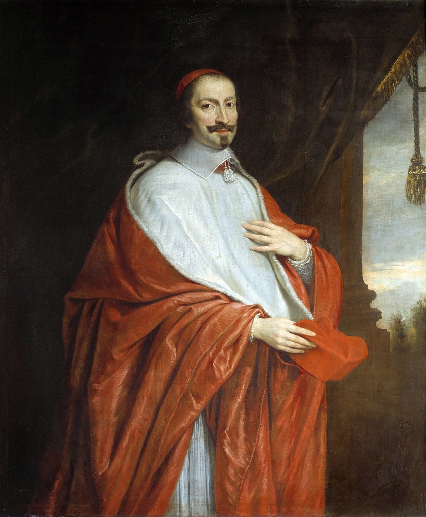 Detail of Portrait of the Cardinal Jules Mazarin by Philippe de Champaigne