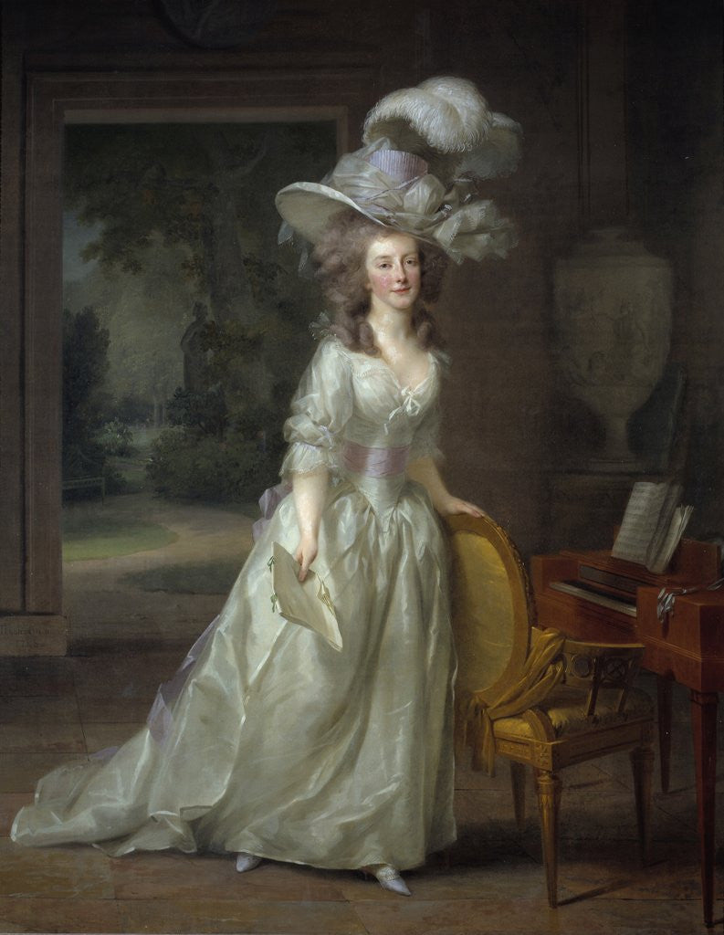 Detail of Portrait of Princess Frederica Louise Wilhelmina of Orange-Nassau by Friedrich Tischbein