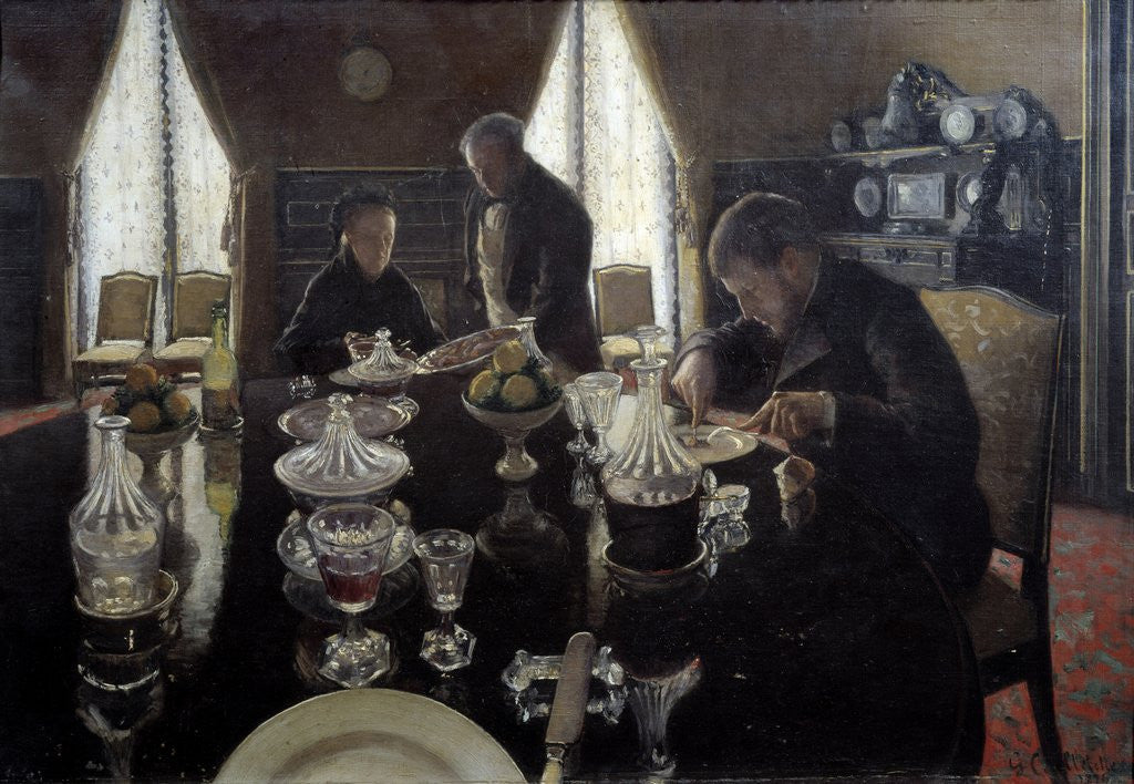 Detail of Luncheon by Gustave Caillebotte