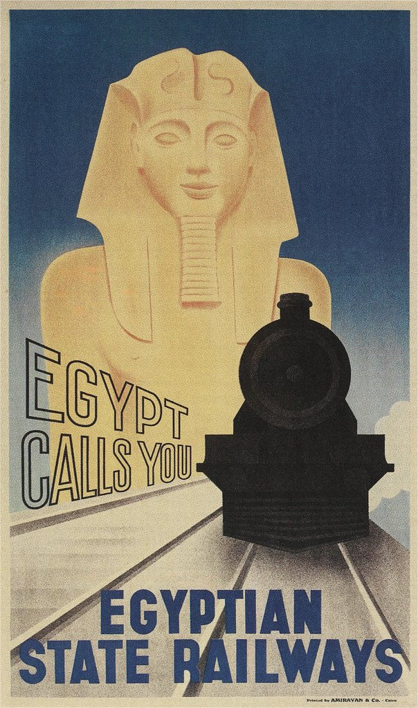 Detail of Poster for Egyptian Railways by Anonymous