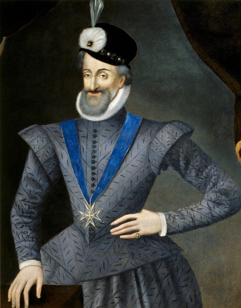 Detail of Portrait of Henry IV, king of France by Anonymous