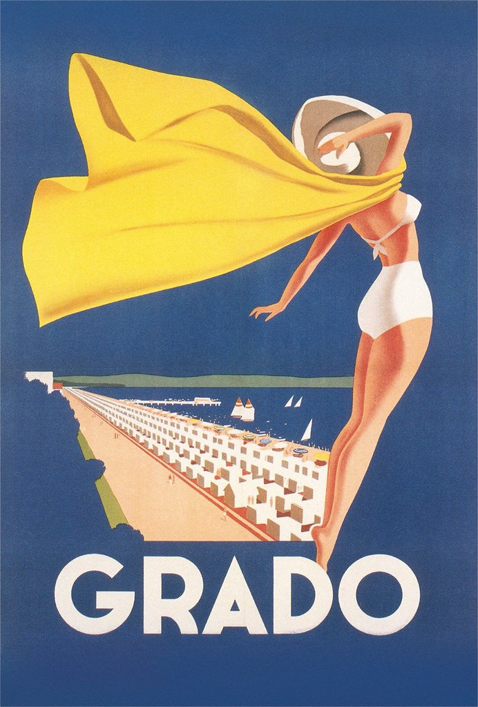 Detail of Travel Poster for Grado by Corbis