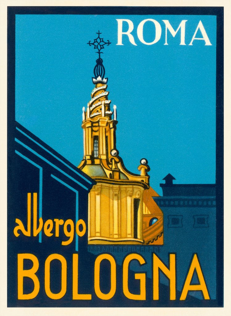 Detail of Albergo Bologna, Roma by Corbis