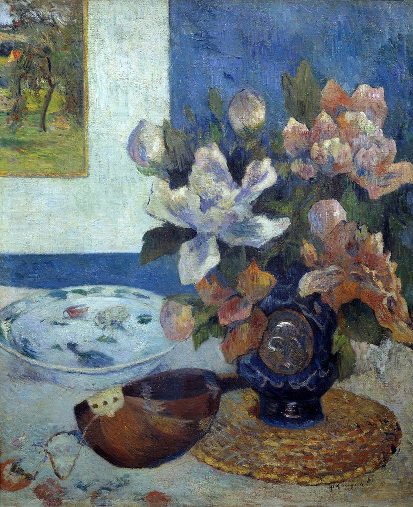 Detail of Still Life with a Mandolin by Paul Gauguin