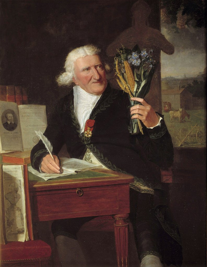 Detail of Portrait of Antoine Augustin, Baron Parmentier by Anonymous