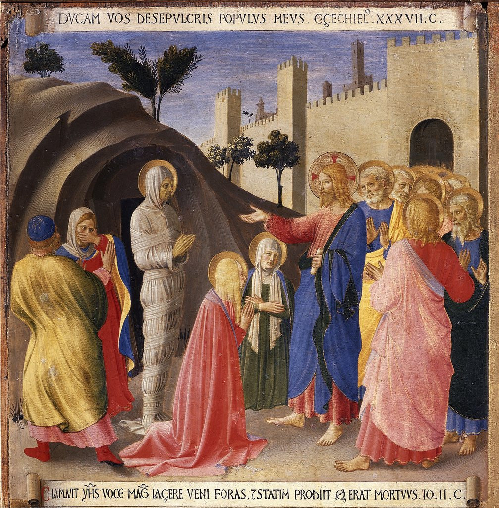 Detail of Raising of Lazarus From Scenes From the Life of Christ by Fra Angelico