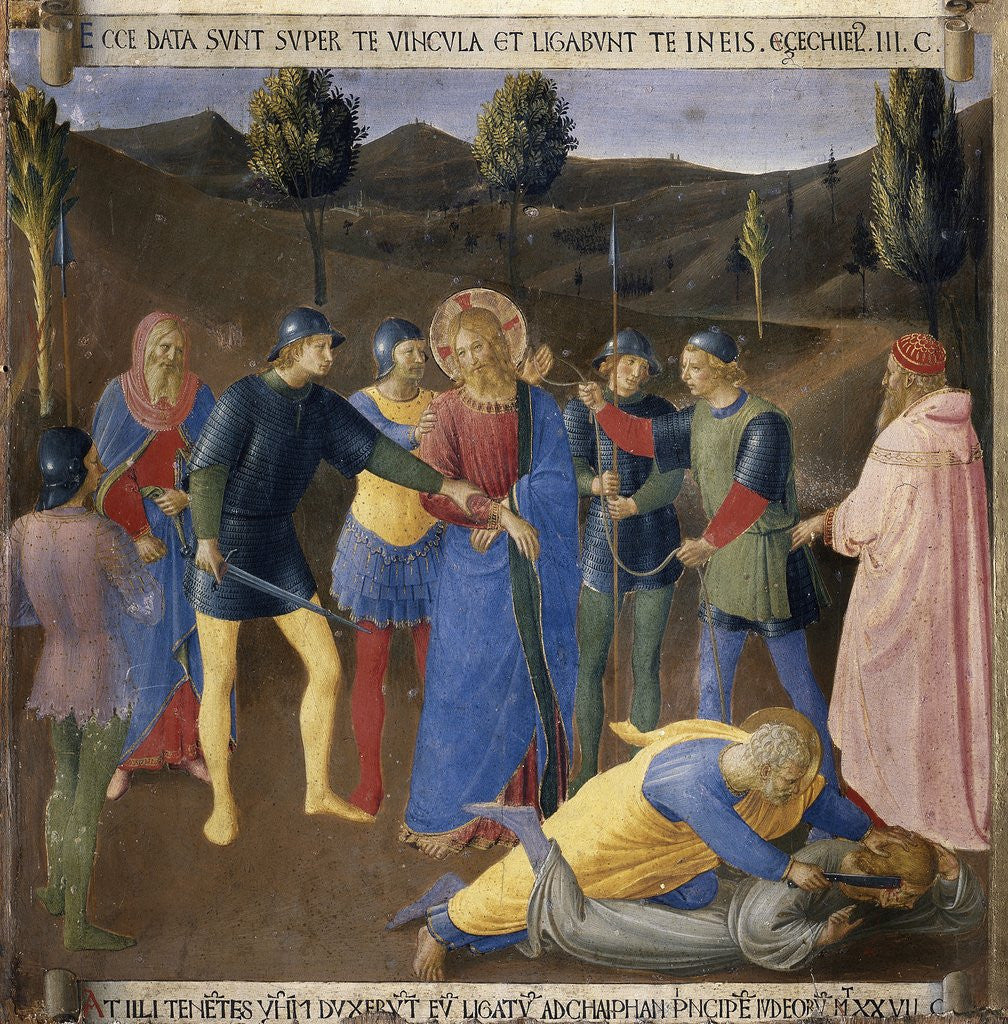 Detail of Arrest of Christ From Scenes From the Life of Christ by Fra Angelico