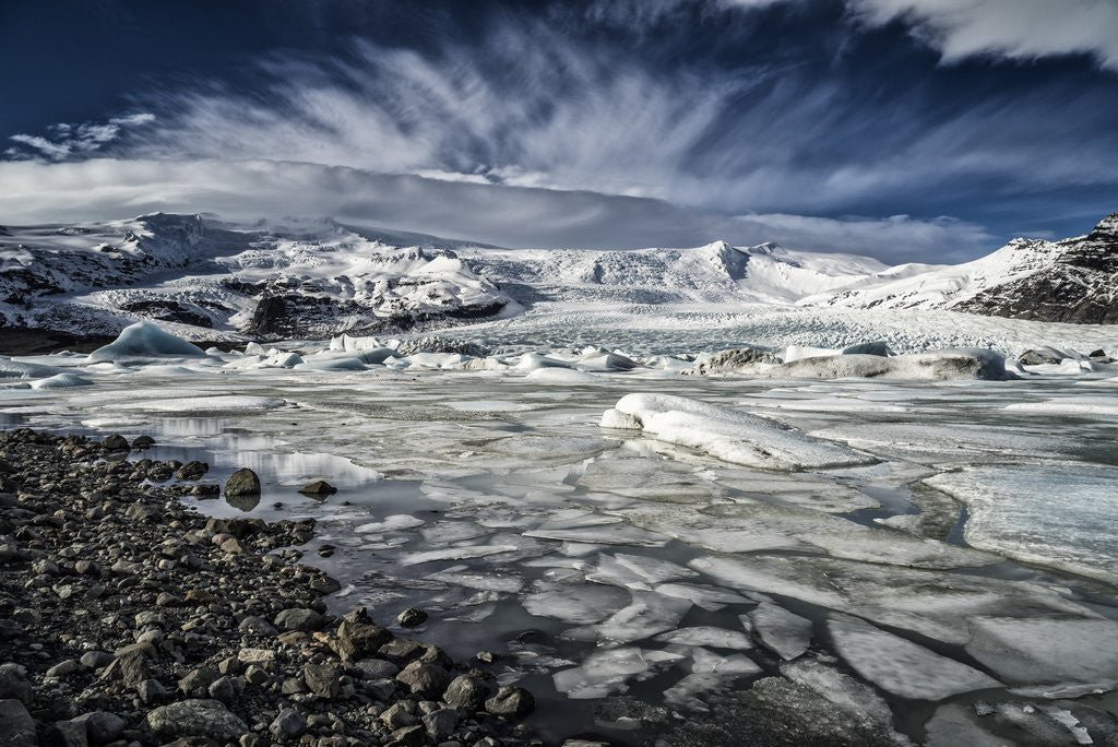 Detail of Fjallsarlon Glacial Lagoon, Iceland by Anonymous