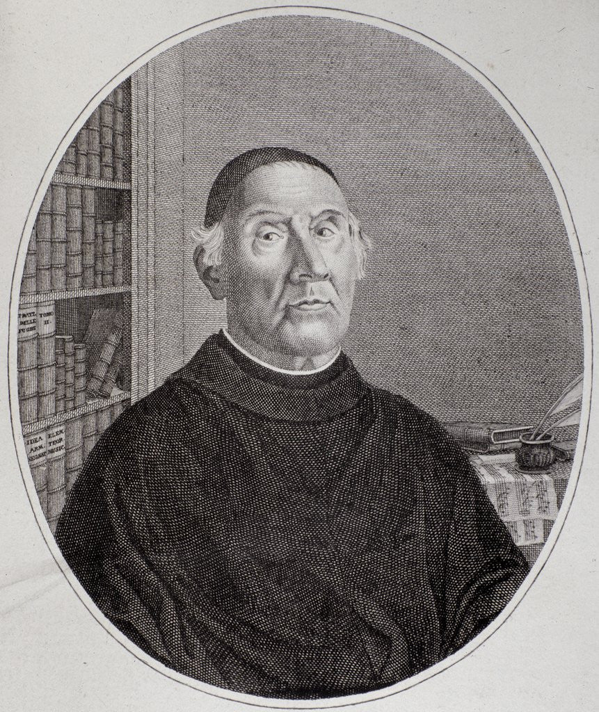 Detail of Portrait of Luigi Antonio Sabbatini by Anonymous