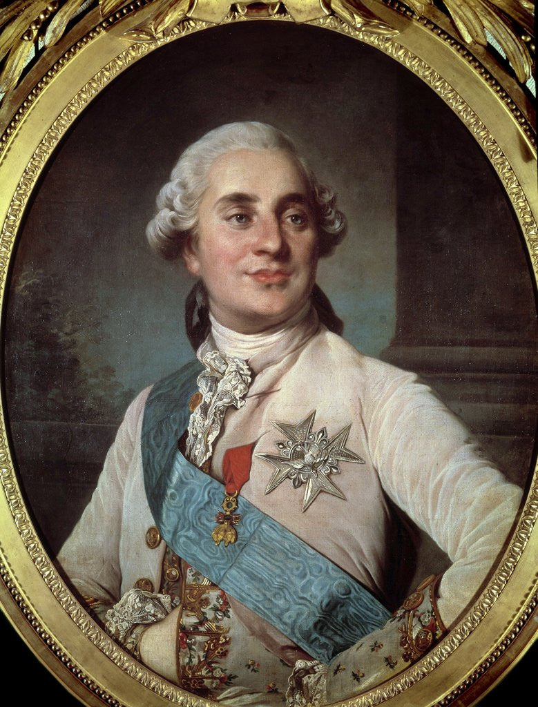 Detail of Portrait of King Louis XVI at the age of 30. by Anonymous
