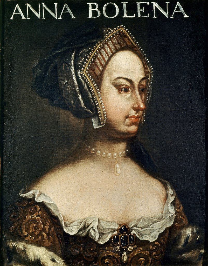 Detail of Anonymous portrait of Anne Boleyn by Anonymous