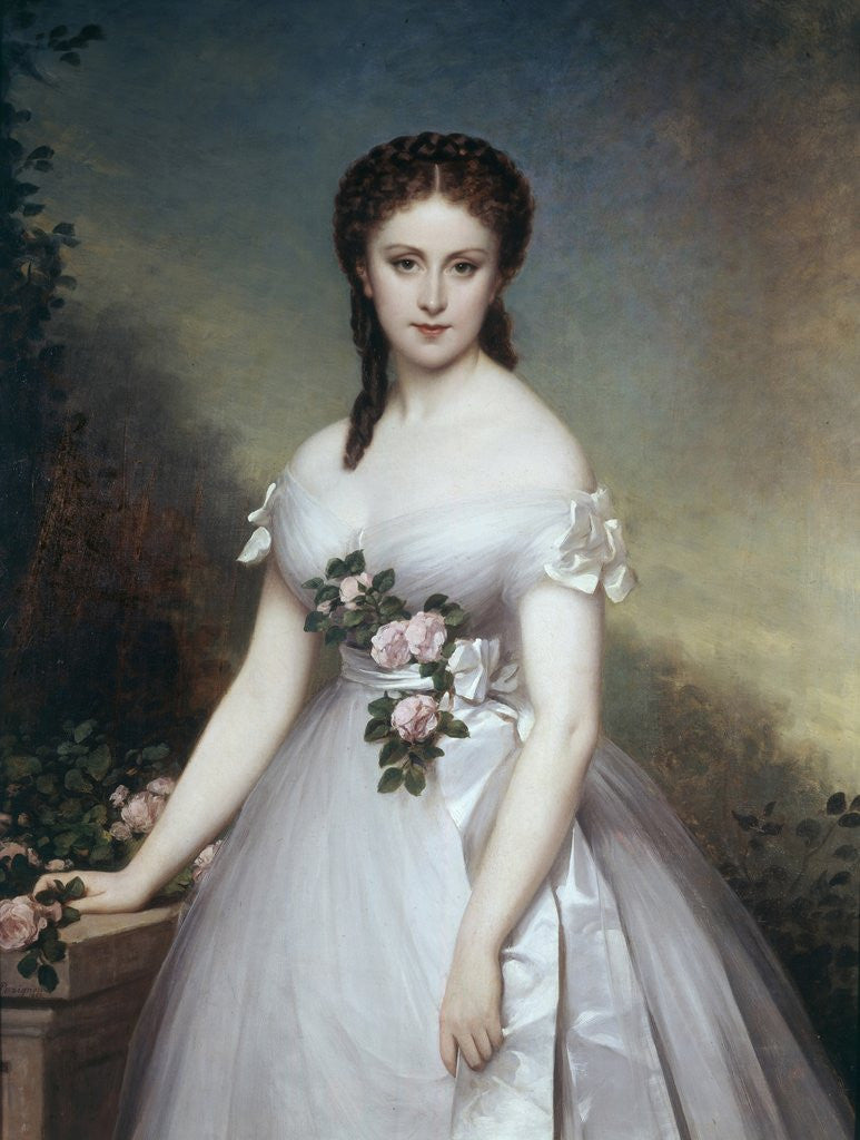 Detail of Portrait of Marie Rose by Alexis-Joseph Perignon