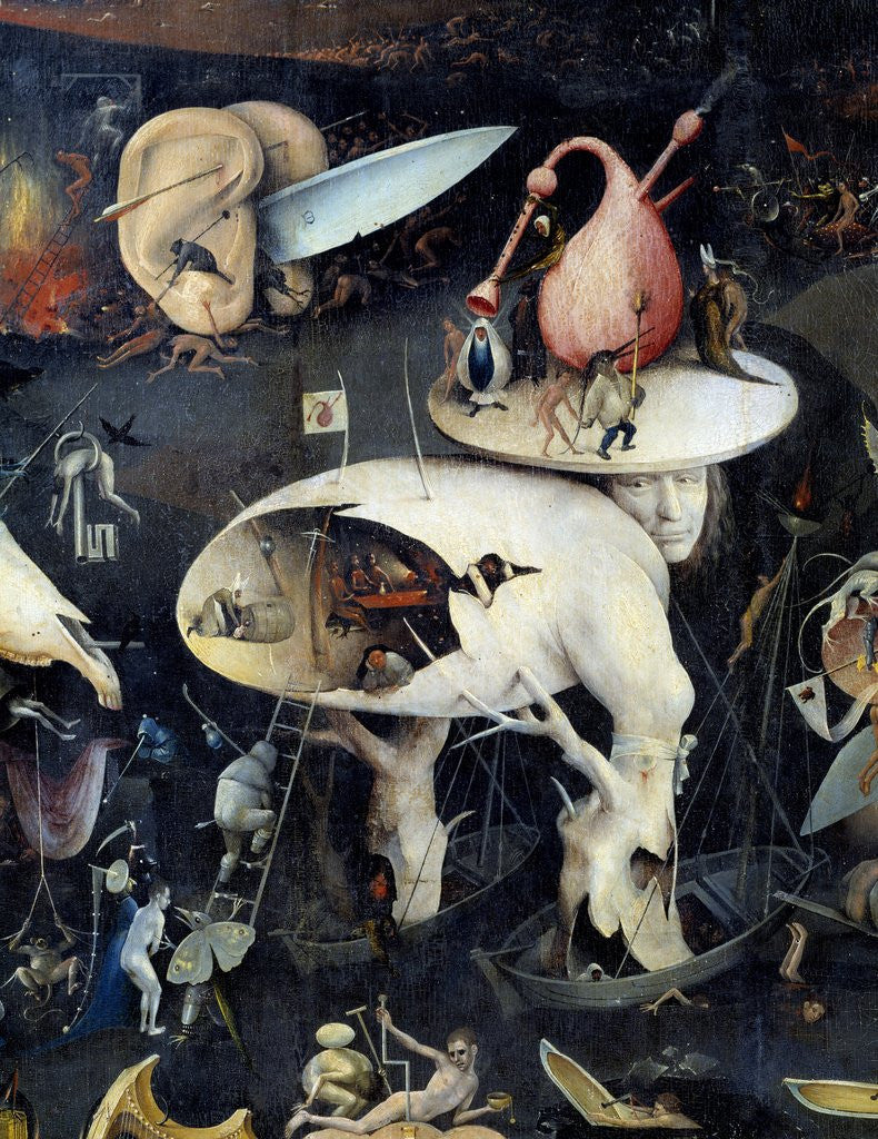 Detail of Detail of Hell from The Garden of Earthly Delights by Hieronymus Bosch