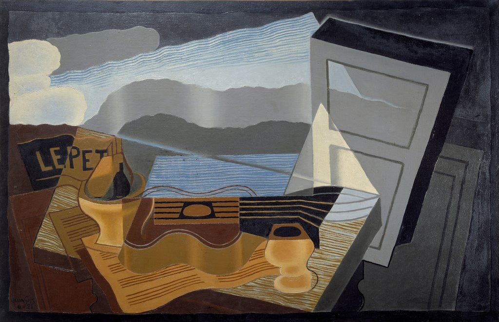 Detail of The view across the Bay by Juan Gris