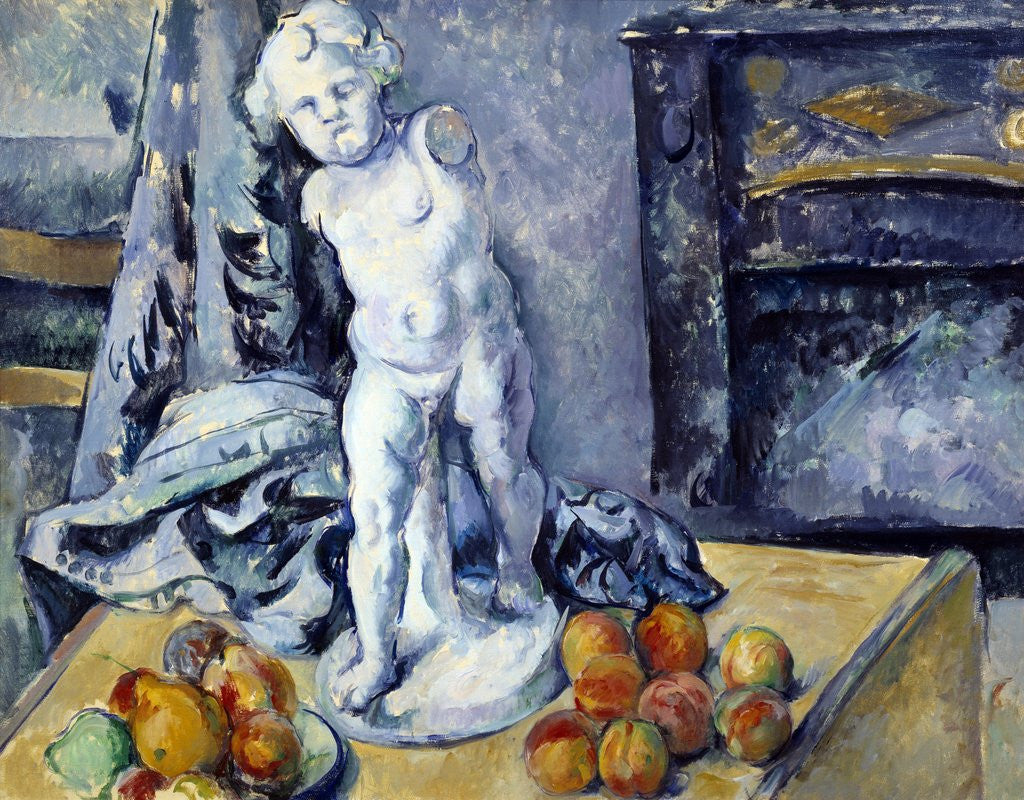 Detail of Still-life with plaster Cupid by Paul Cezanne