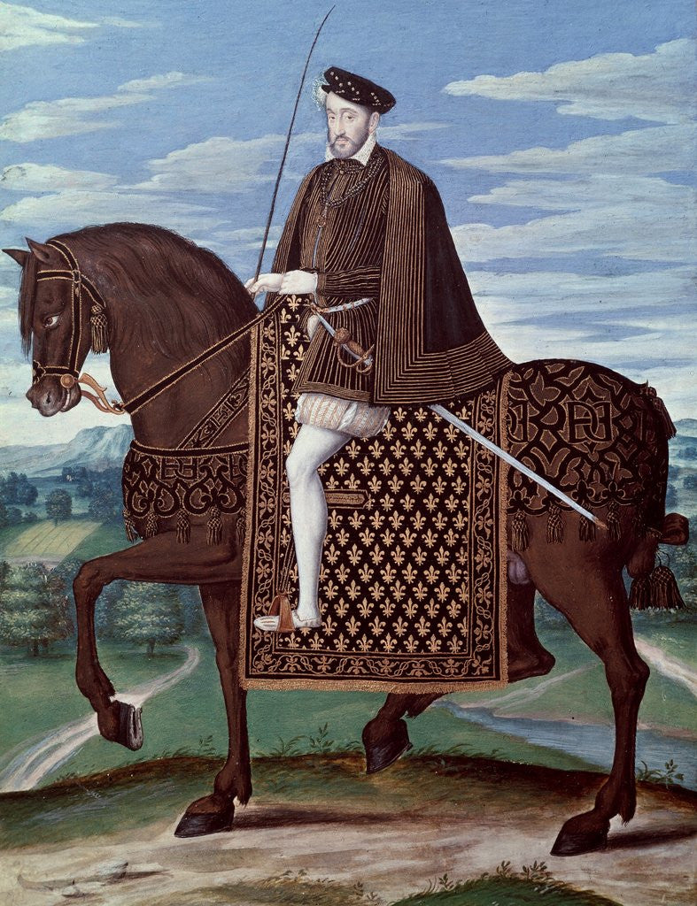 Detail of Equestrian portrait of King Henry II by Anonymous