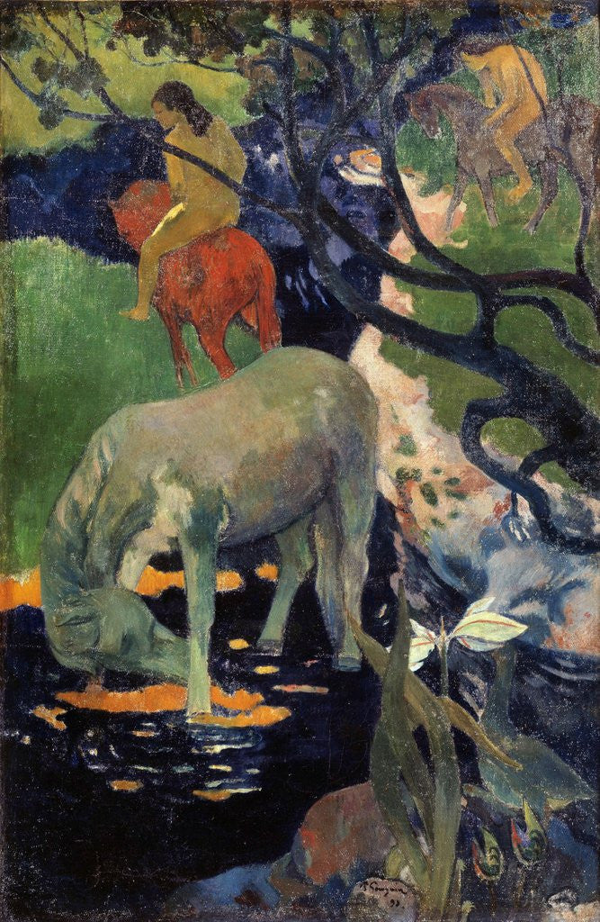 Detail of The White Horse, by Paul Gauguin