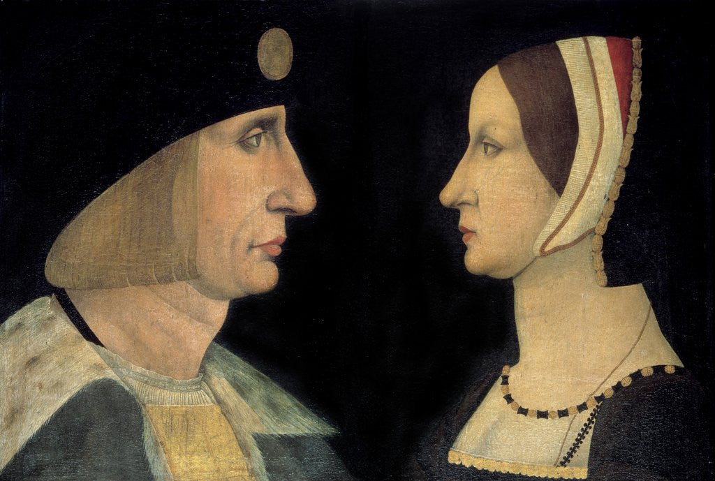 Detail of Portraits of King Louis XII and Anne of Brittany by Anonymous