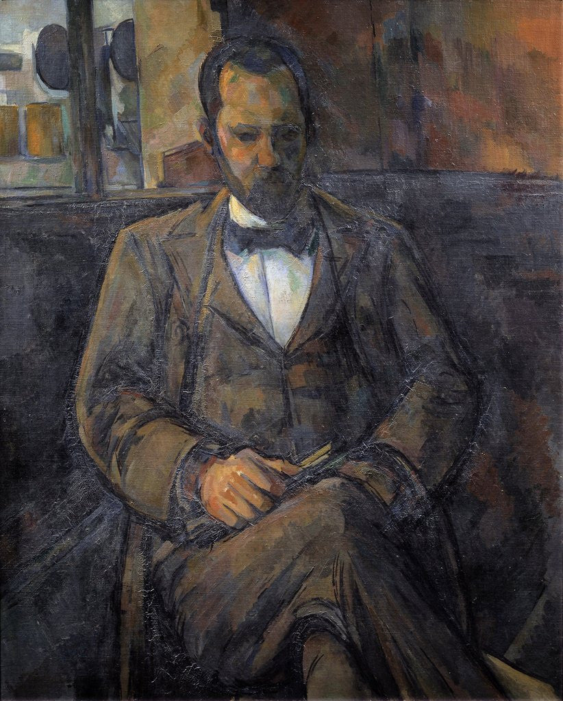 Detail of Portrait of Ambroise Vollard, art dealer, by Paul Cezanne