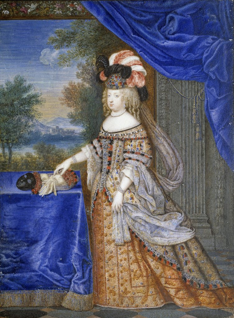 Detail of Portrait of Maria Theresa in a Polish costume by Joseph Werner